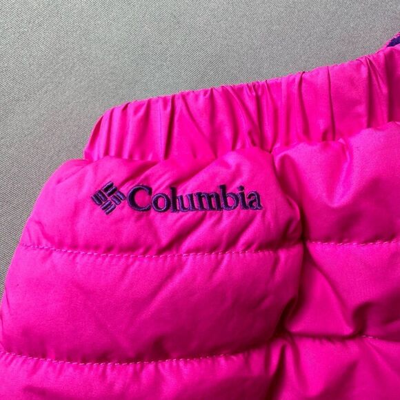 Columbia Snow Pants Water Proof Girls Size 2 Reversible Pink Purple - Picture 5 of 7